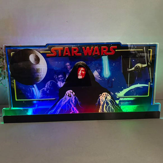 Décoration de flipper Star Wars Seigneur Sith 3D en acrylique LED pour flipper Stern