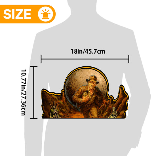 Indiana Jones Pinball Topper Lightbox Arcade Gaming Light box for Man's Cave