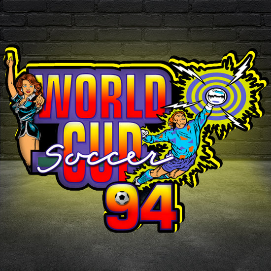 World Cup Soccer 94 Logo 3D Printed Lightbox Powered by USB Band Dimm Man's Cave