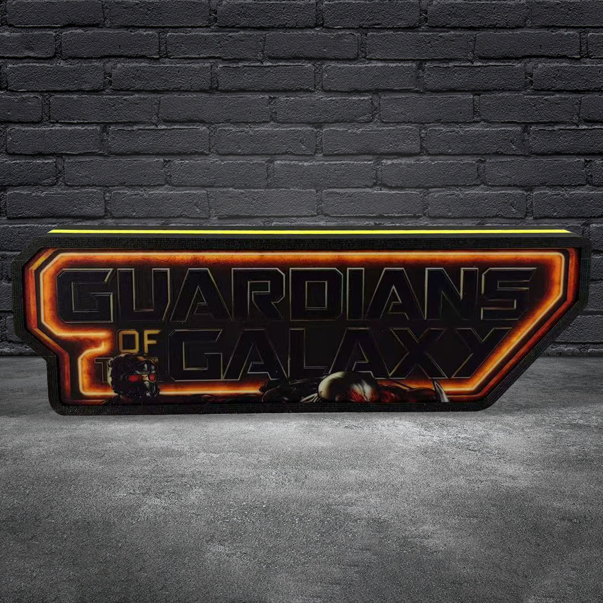 Guardians of the Galaxy Logo Pinball Topper Led Lightbox, USB plug Dimmer, Pinball Arcade Decor, Perfect for Game Room or Pinball Machine