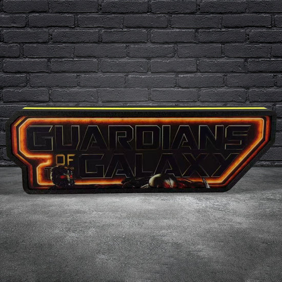 Guardians of the Galaxy Logo Pinball Topper Led Lightbox, USB plug Dimmer, Pinball Arcade Decor, Perfect for Game Room or Pinball Machine