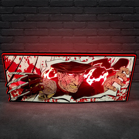 Boîte lumineuse LED Freddy Nightmare on Elm Street pour flipper, boîte lumineuse imprimée en 3D, faites vibrer votre jeu