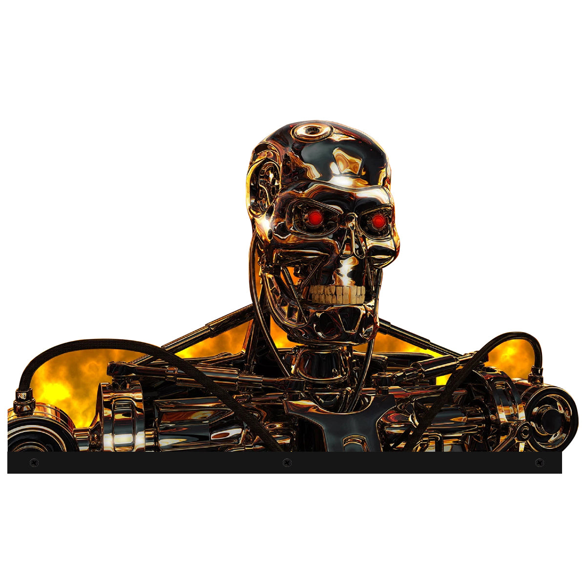 Terminator 2 T2 Pinball Acrylic LED Topper, for Pinball Machine, Pinball Topper