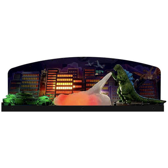 Godzilla Topper Pinball Acrylic LED Topper, for Stern Pinball Machine, Pinball Topper