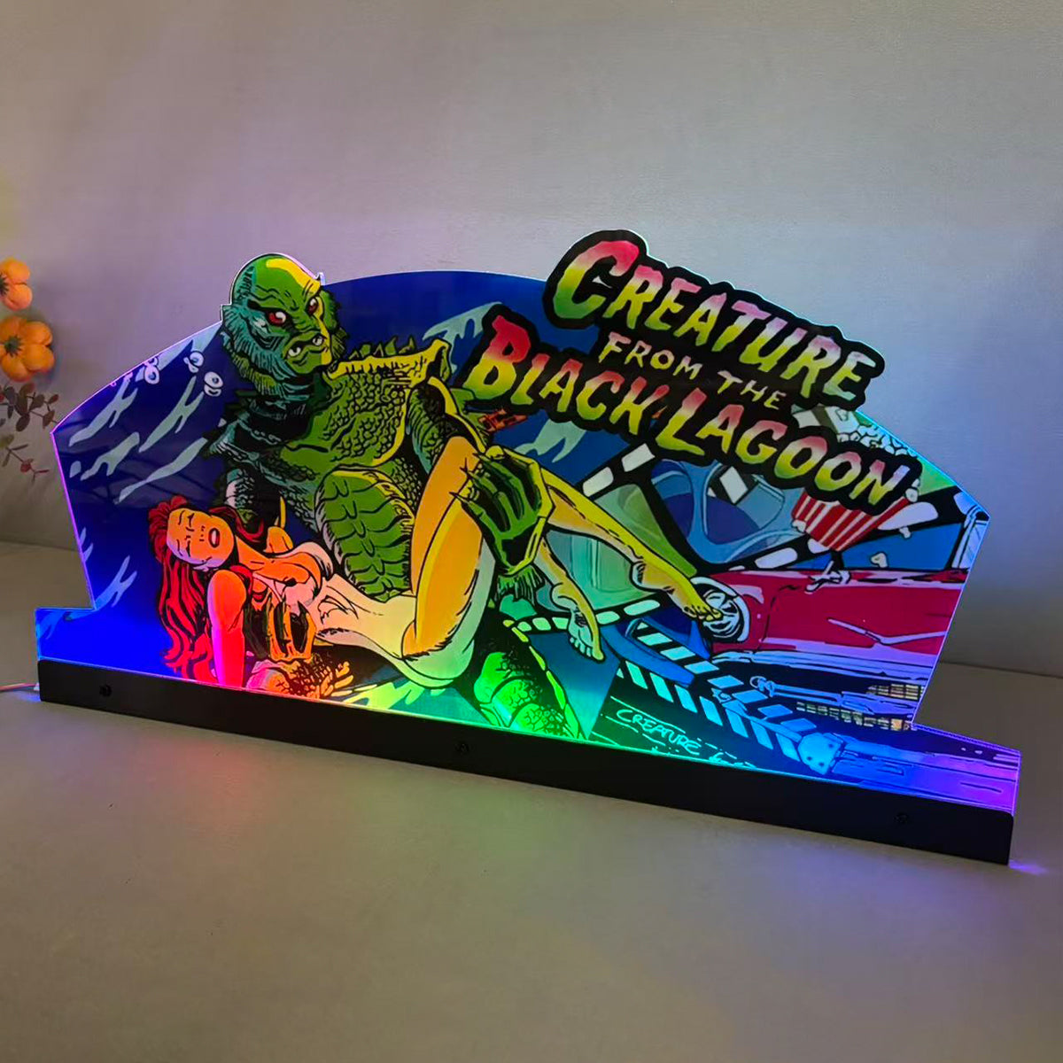 Creature from the black lagoon Topper Pinball Topper 3D Acrylic LED Topper, For Bally Pinball Machine