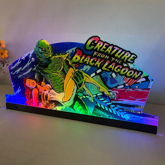 Creature from the black lagoon Topper Pinball Topper 3D Acrylic LED Topper, For Bally Pinball Machine