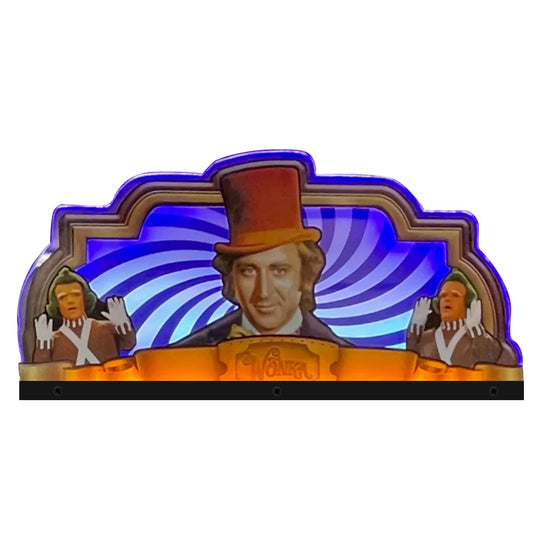 Wily Wonka Pinball JJP Topper 3D Acrylic LED Topper, For Jersey Jack Pinball Mahine, Pinball Topper