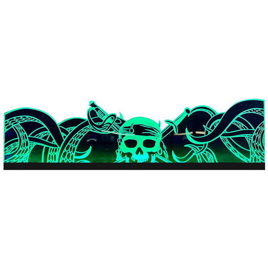 Pirates of the Caribbean Acrylic RGB LED Topper, for Jersey Jack Pinball Machine, Pinball Topper