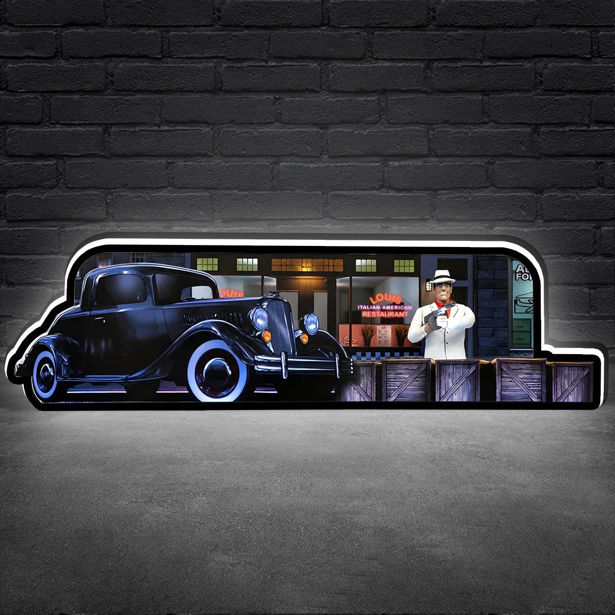 The Godfather Pinball Topper for Limited Edition Pinball Machine, 3D Printed Lightbox, USB Powered & Full Dimmable