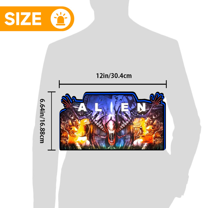 Alien Pinball Topper, for Pinball Brothers Pinball Machine, 3D Printed Lightbox USB Powered & Full Dimmable