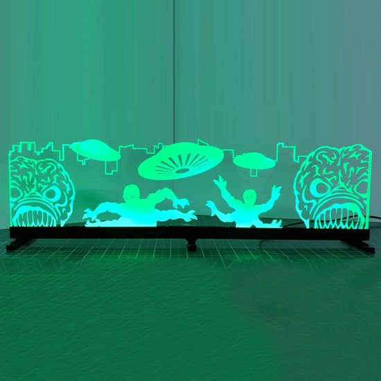 Attack From Mars Acrylic RGB LED Topper, for Pinball Machine, Pinball Topper