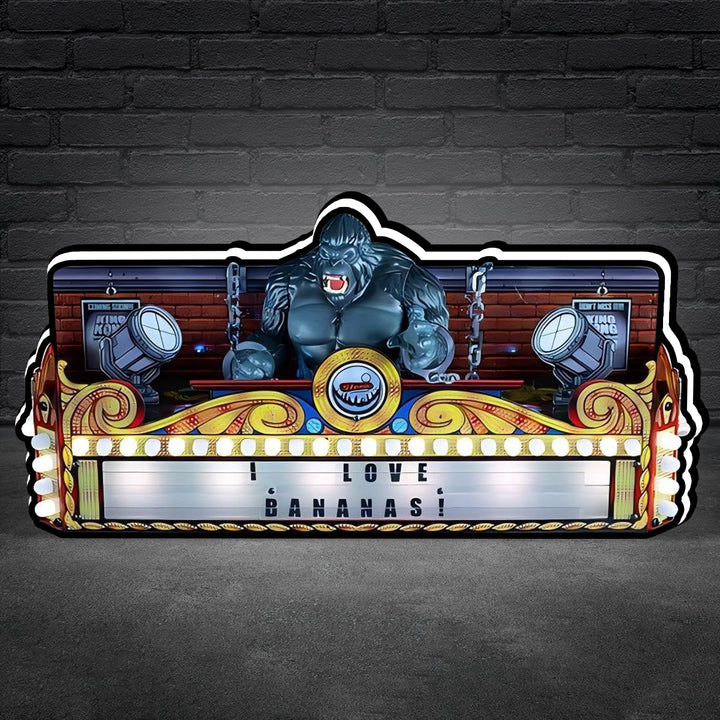 New Arrival King Kong Pinball 3D LED Light Box, for Stern Pinball Arcade Game fans,  Pinball Arcade Decor