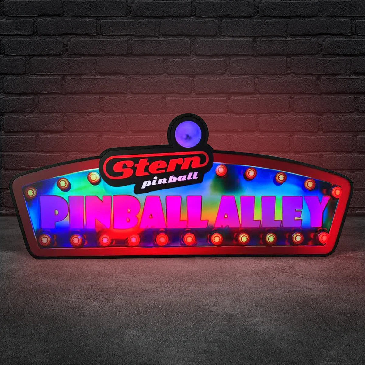 Stern Pinball Alley Pinball Topper LED Lightbox, 3D Printed Lightbox Rock Your Game