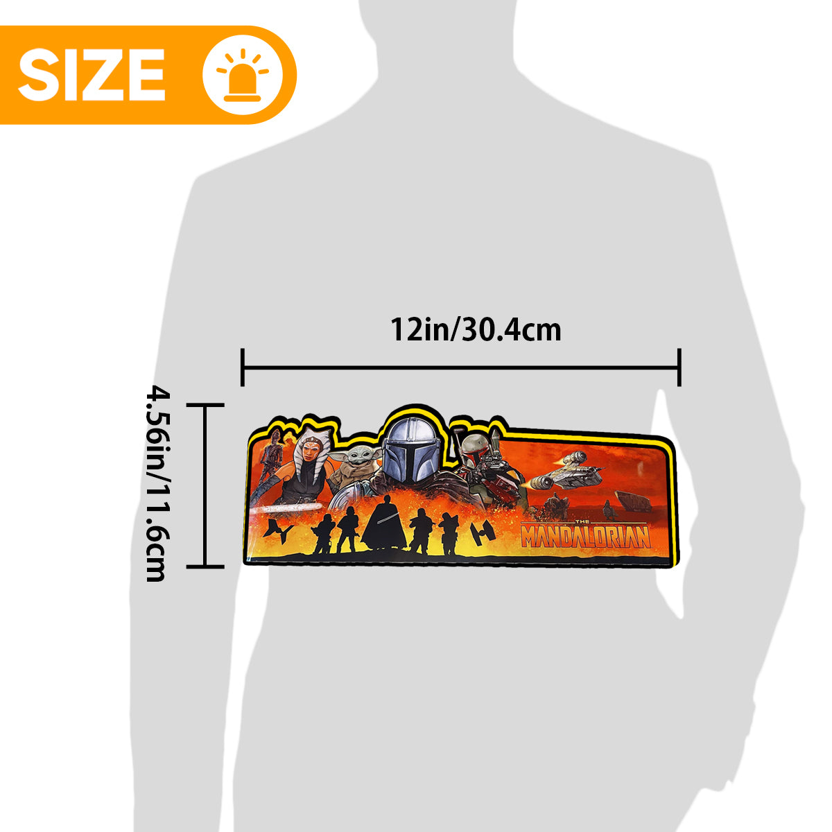 The Mandalorian Pinball Topper LED Lightbox, Pinball Arcade Decor, for The Stern Pinball Machine Topper