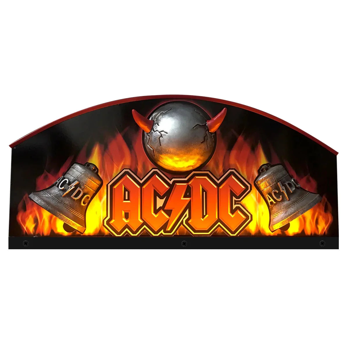 AC/DC Topper With Horns and Two Bells 3D Acrylic LED Topper, For Stern ...