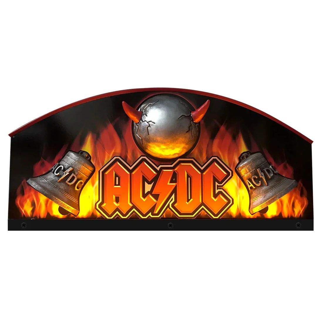 AC/DC Topper With Horns and Two Bells 3D Acrylic LED Topper, For Stern ...