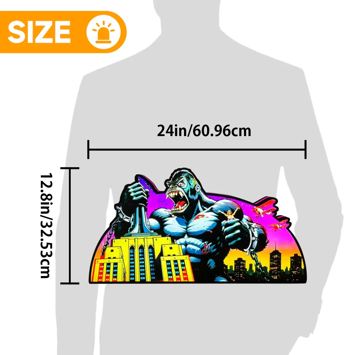 King Kong Pinball AR Topper for  Pinball Machine, 3D Printed Lightbox USB Powered & Full Dimmable