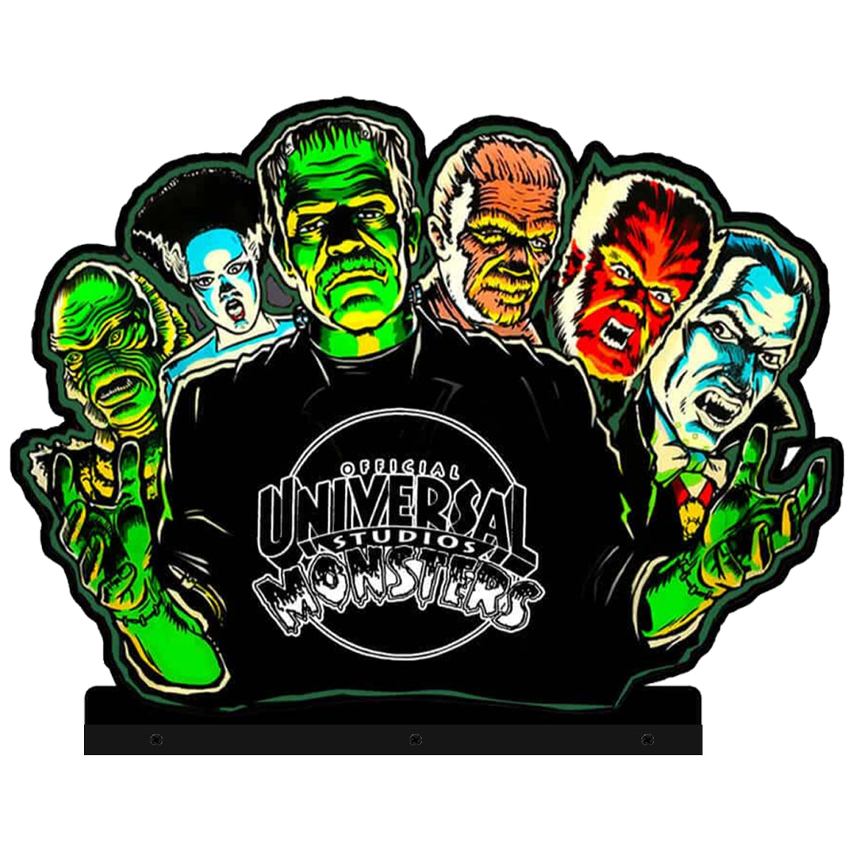 UNIVERSAL STUDIOS MONSTERS Topper Pinball Acrylic LED Topper, for Williams Pinball Machine, Pinball Topper