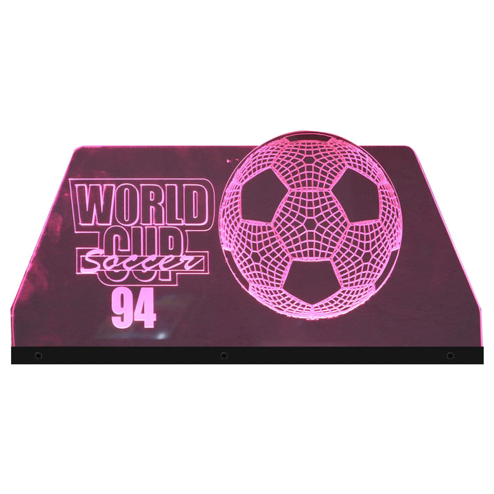 World Cup Soccer 94 Acrylic Topper Acrylic RGB LED Topper, for Pinball Machine, Pinball Topper