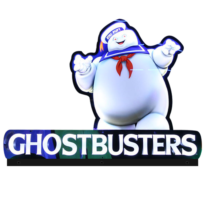 Ghostbusters Stay Puft Arcade Topper 3D Acrylic LED RGB Topper, For Arcade Game Art Repro Game Machine, Arcade Topper