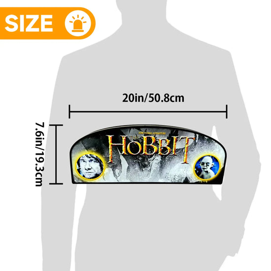 Le Hobbit Pinball Topper LED Lightbox pour le flipper Jersey Jack, caisson lumineux imprimé en 3D pour une expérience de jeu inoubliable 