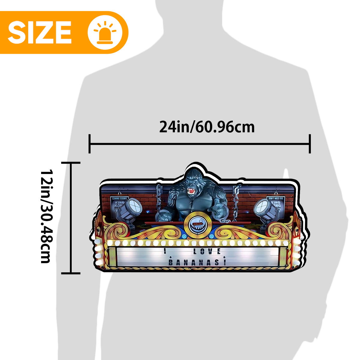 New Arrival King Kong Pinball 3D LED Light Box, for Stern Pinball Arcade Game fans,  Pinball Arcade Decor