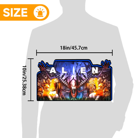 Alien Pinball Topper, for Pinball Brothers Pinball Machine, 3D Printed Lightbox USB Powered & Full Dimmable