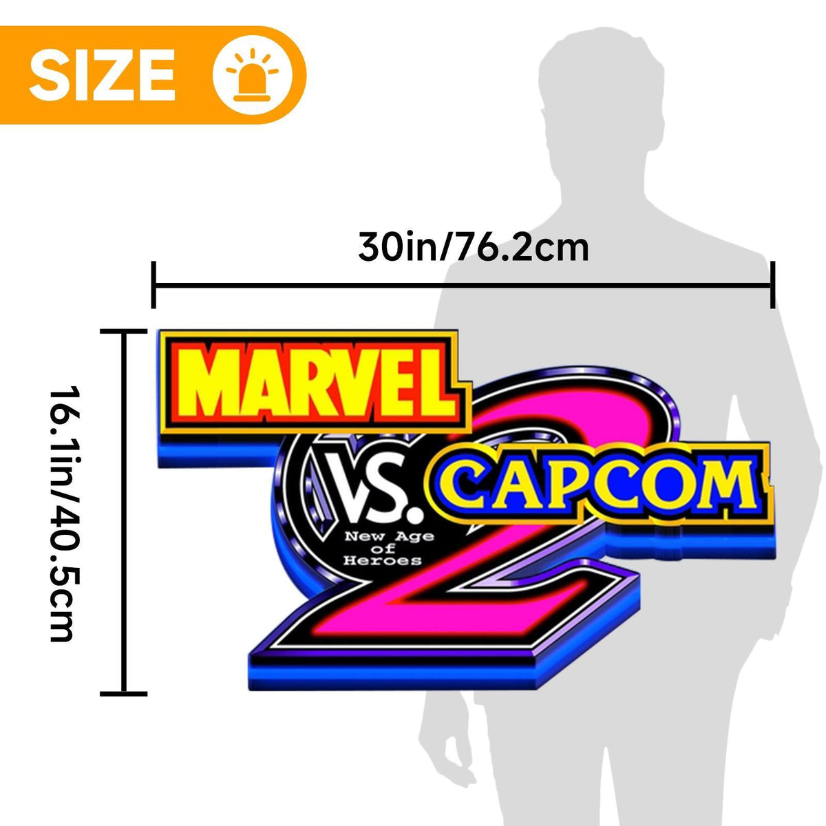 Marvel Led Box Marvel V Capcom 2 LED Lightbox, Perfect for Game Room & Arcade Topper ...