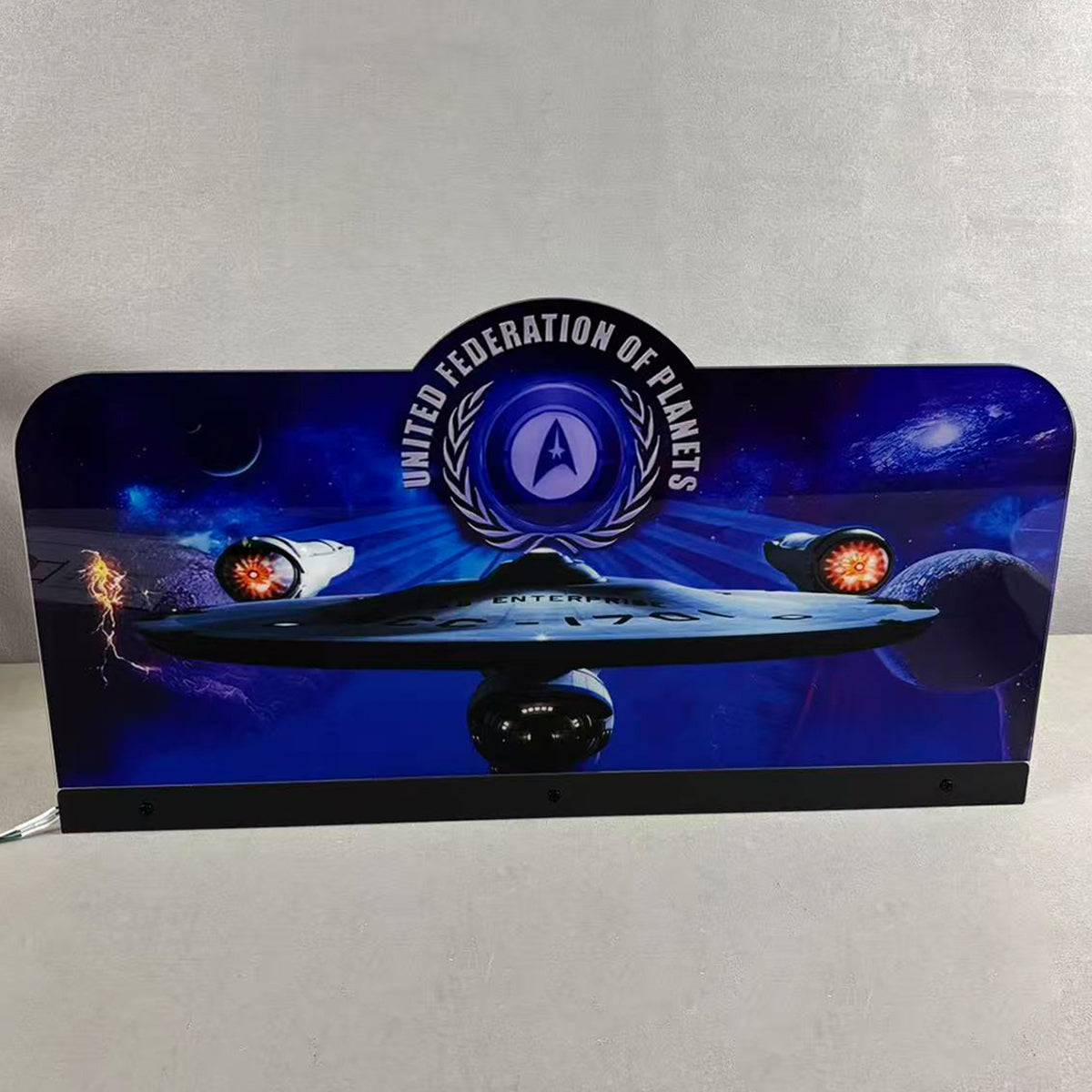 Stern Star Trek Pinball Topper 3D Acrylic LED Topper, For Stern Pinball Machine, Pinball Topper