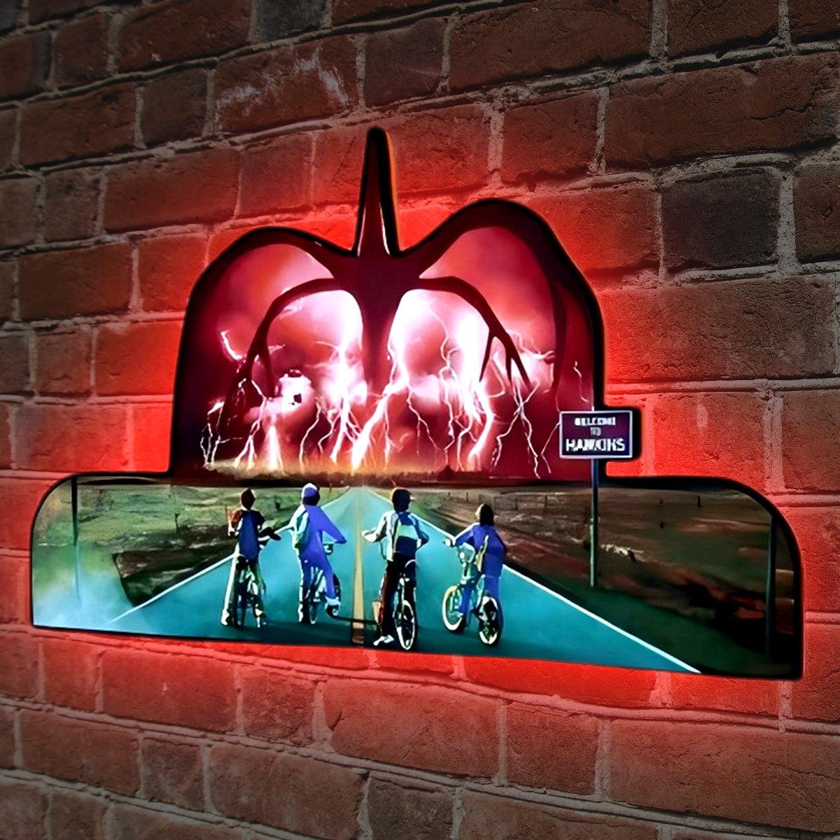 Stranger Things TV Flipper Topper Leuchtkasten Arcade Gaming Leuchtkasten 
