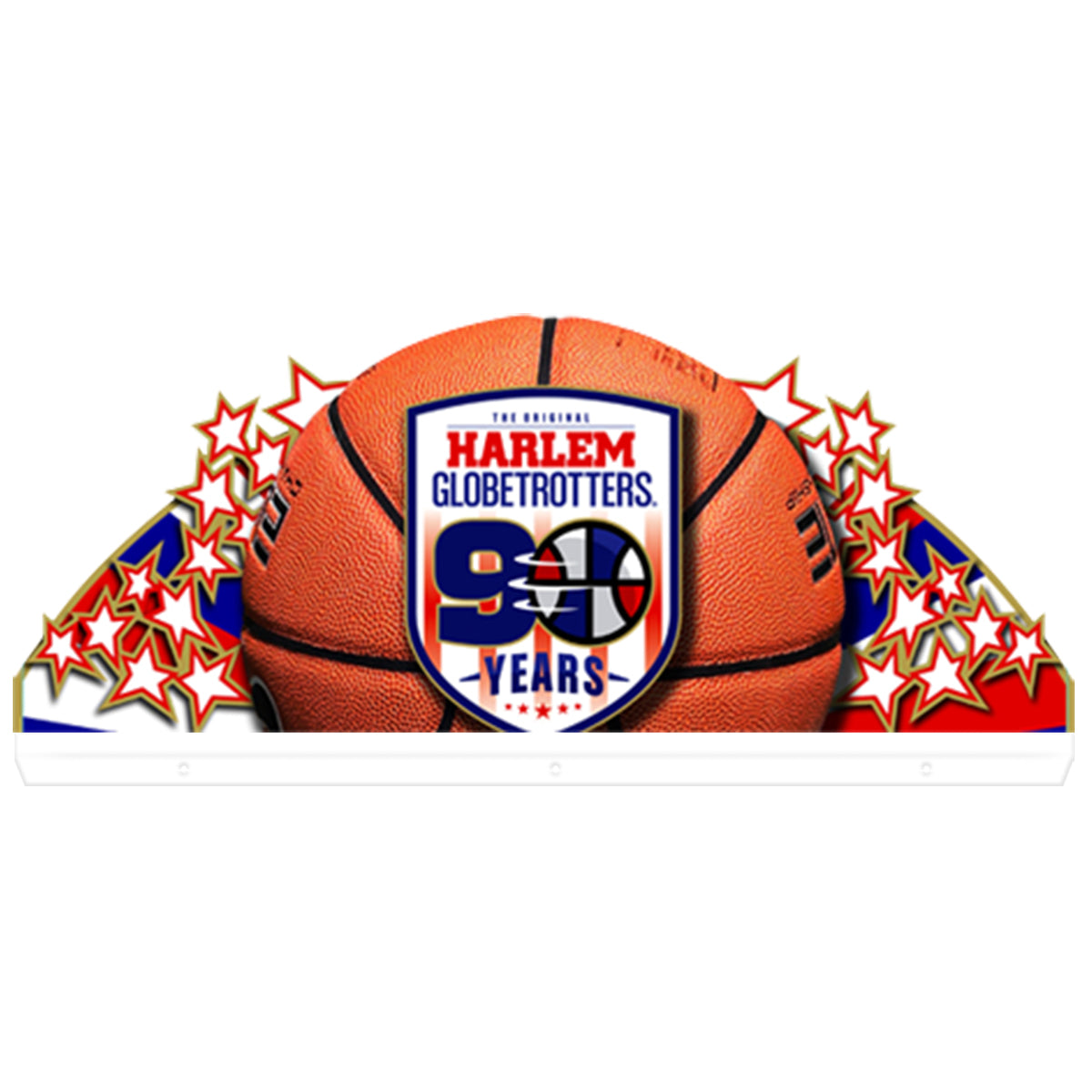 Harlem Globetrotters Pinball Topper, 3D Pinball Acrylic LED Topper, For Stern Pinball Machine, Pinball Topper