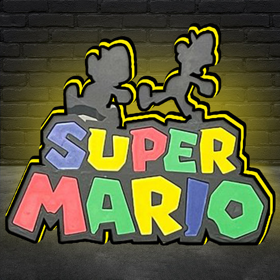 Super Mario Arcade Game 3D LED Light Box, for Arcade Game fans,  Arcade Game Room Decor