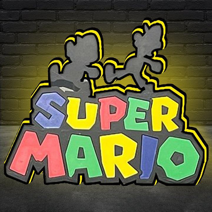 Super Mario Arcade Game 3D LED Light Box, for Arcade Game fans,  Arcade Game Room Decor