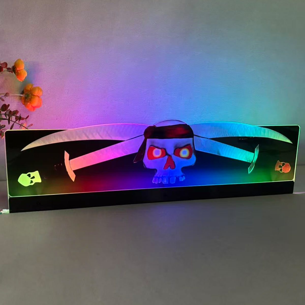 Pirates of the Caribbean Topper 3D Acrylic LED Topper, For  Pinball Mahine, Pinball Topper