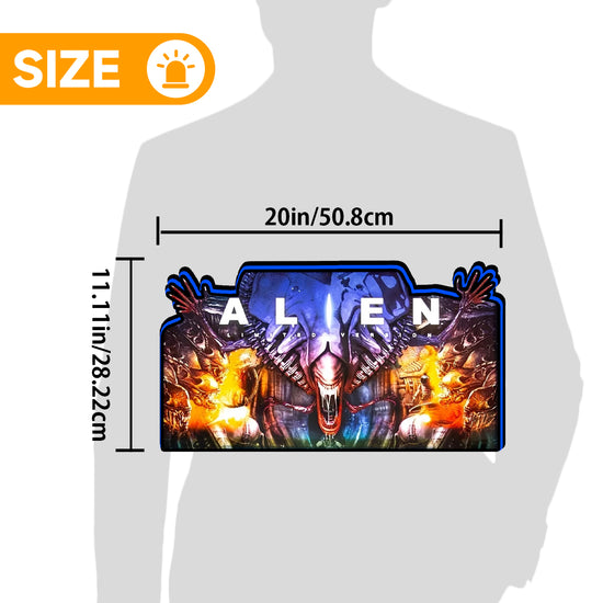 Alien Pinball Topper, for Pinball Brothers Pinball Machine, 3D Printed Lightbox USB Powered & Full Dimmable