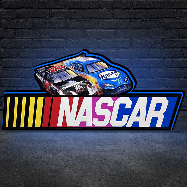 NASCAR Pinball Topper Lightbox Arcade Gaming Light box for Man's Cave