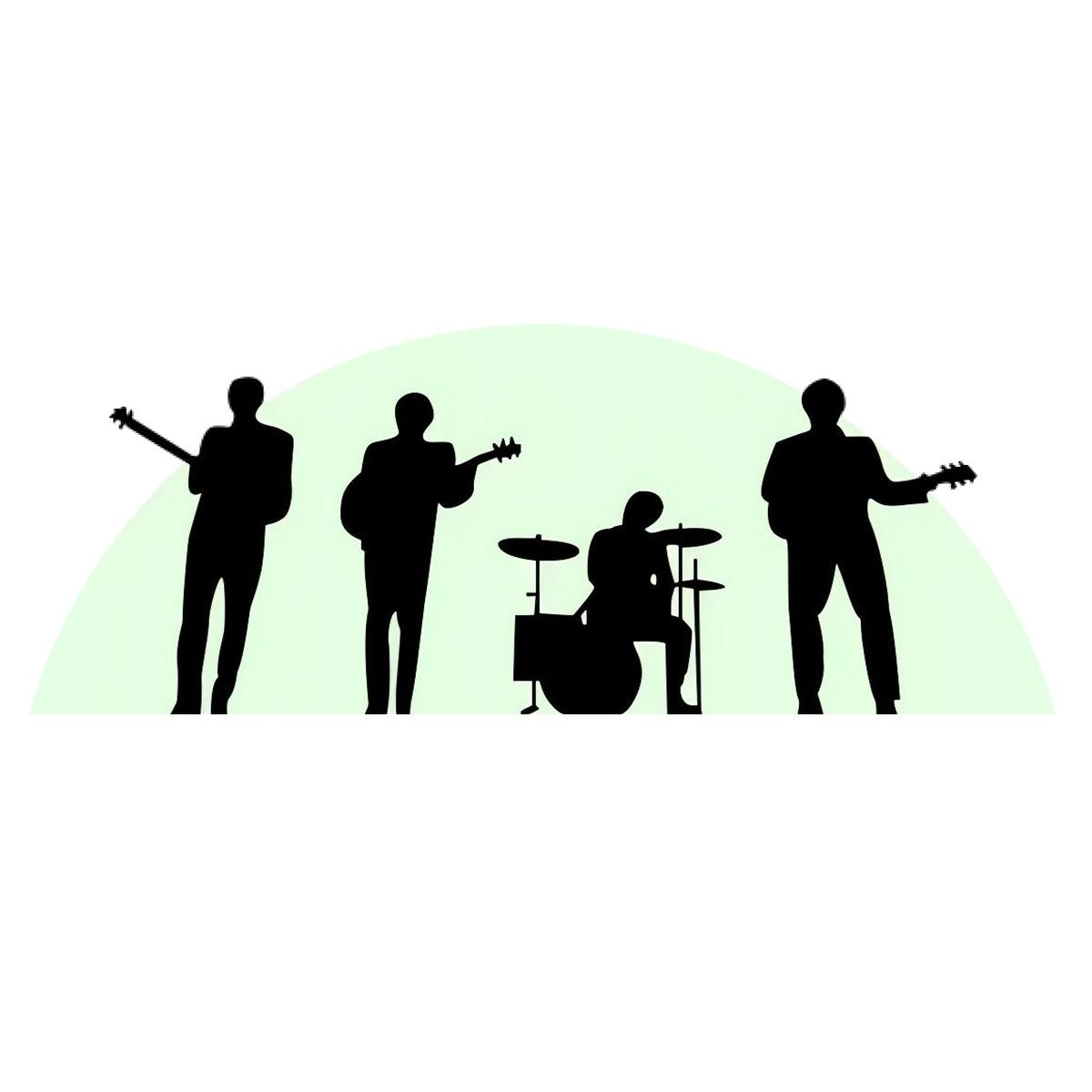 Beatles Flipper-Silhouette-Topper