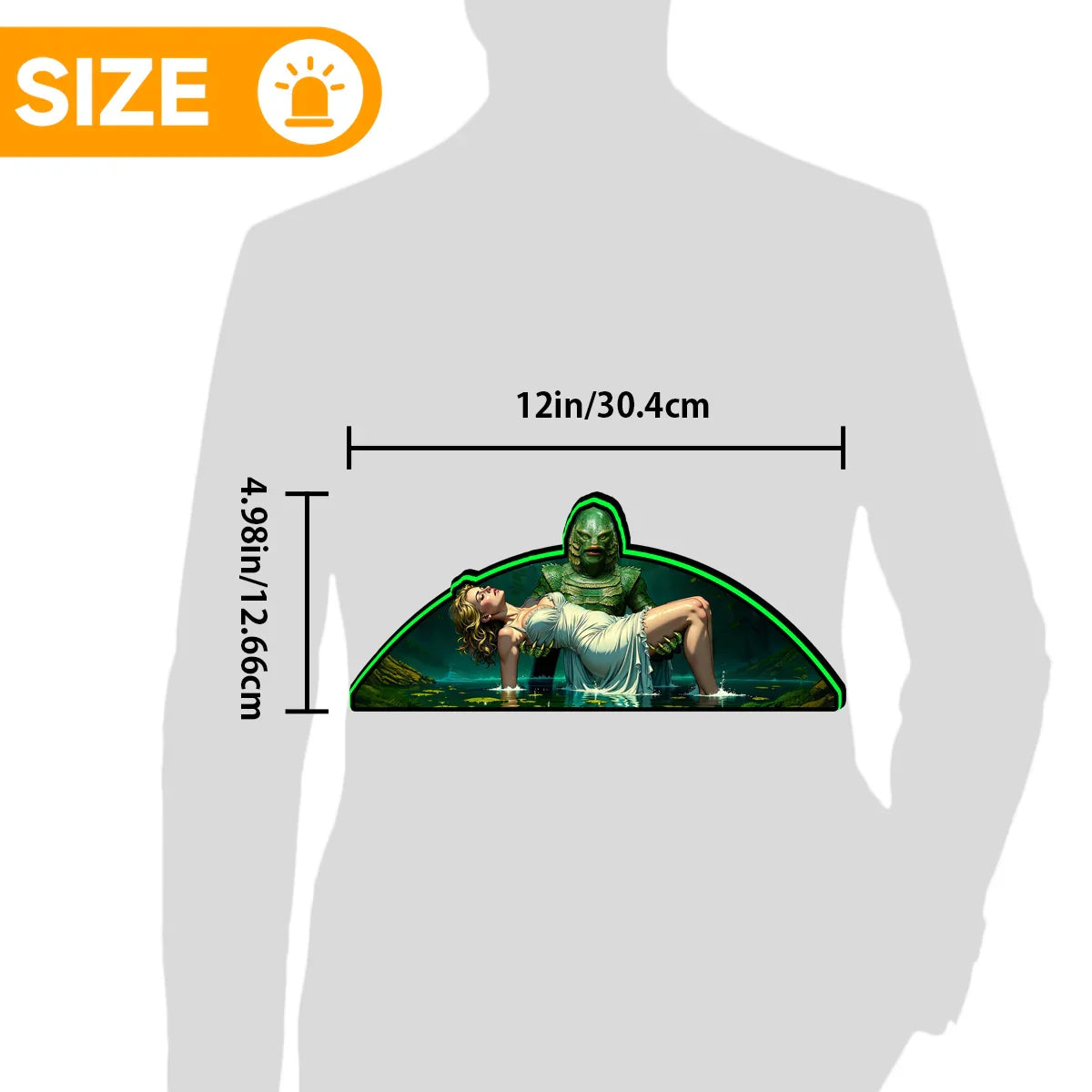 Creature From The Black Lagoon Pinball Topper for Midway Pinball Machine, 3D Printed Lightbox USB Powered & Full Dimmable
