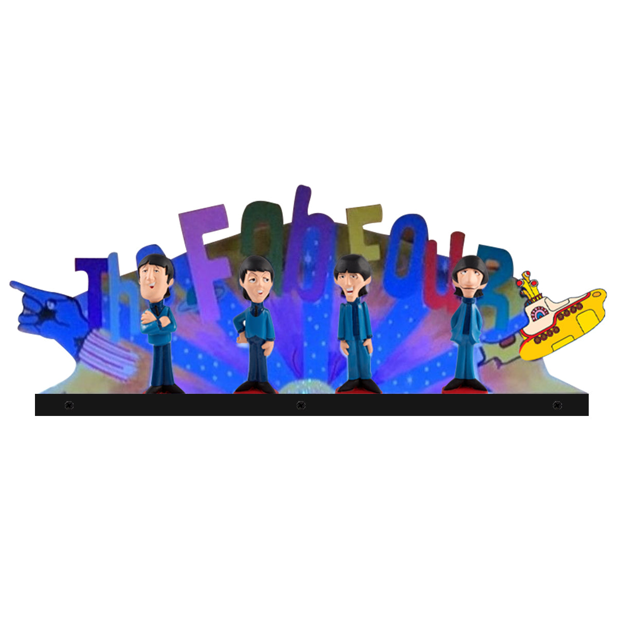 The Beatles Pinball Topper, For Stern Pinball Machine, Perfect for Game Room Pinball Topper 3D Acrylic LED Topper, Pinball Topper