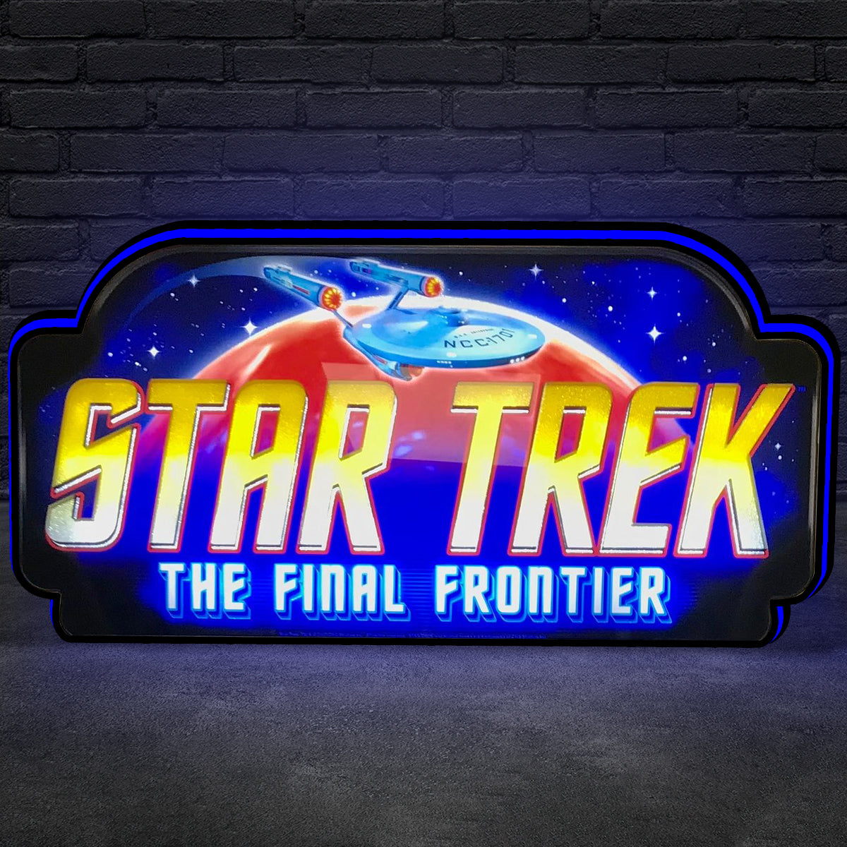 Star Trek The Final Frontier Pinball Topper, USB plug Dimmer, Pinball Arcade Decor, Perfect for Game Room or Pinball Machine
