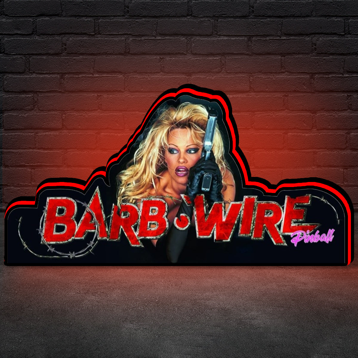 Barb Wire Pinball Topper 3D Printed Lightbox, Arcade Pinball Machine Accessory for Pinball Arcade Machine Fans, USB Dimmeable