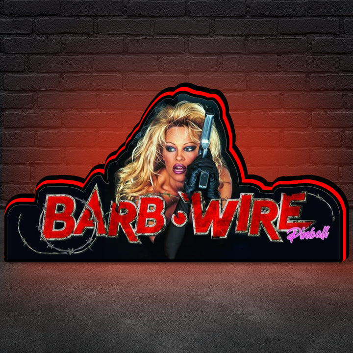 Barb Wire Pinball Topper 3D Printed Lightbox, Arcade Pinball Machine Accessory for Pinball Arcade Machine Fans, USB Dimmeable