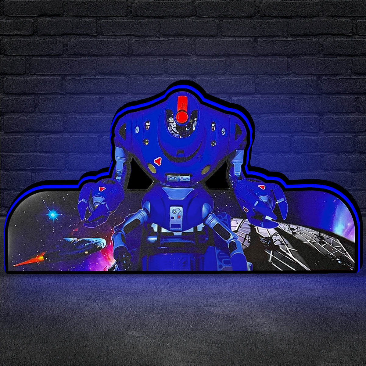 Lost in Space Topper, for Sega Pinball Machine, 3D Printed Lightbox Powered by USB Band Dimm Wall Art Decor Man's Cave