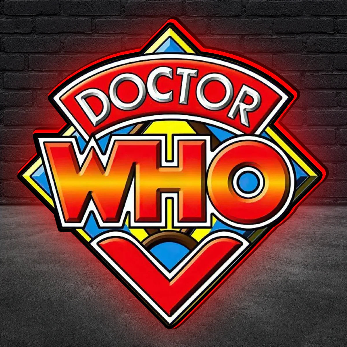 Doctor Who Logo Led lightbox for Bally Pinball Machine, 3D Printed Lightbox USB Powered & Full Dimmable