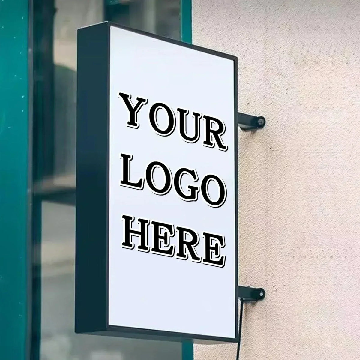Led Box Sign Inside Custom Rectangle LED Advertising Light Box Outdoor Waterproof 3D Busi ...