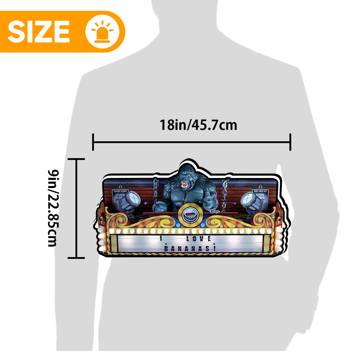 New Arrival King Kong Pinball 3D LED Light Box, for Stern Pinball Arcade Game fans,  Pinball Arcade Decor