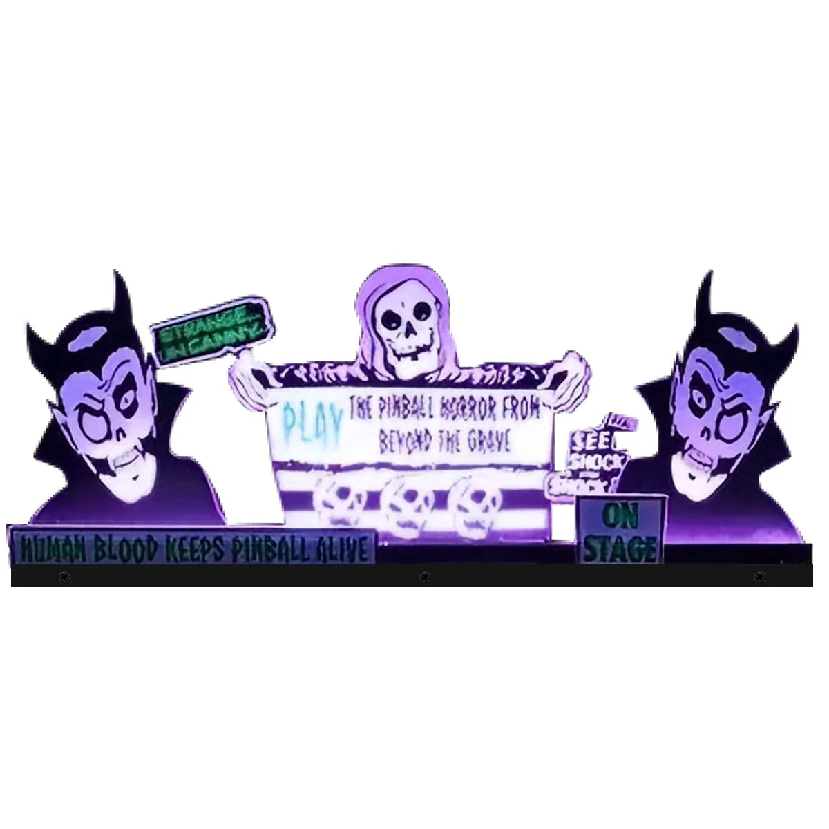 Rob Zombie Pinball Topper 3D Acrylic LED Topper, For Spooky Pinball Mahine, Pinball Topper