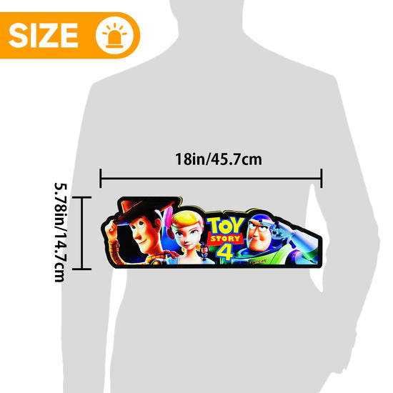 Toy Stroy 4 Pinball Topper LED Lightbox, 3D Printed Lightbox Rock Your Game