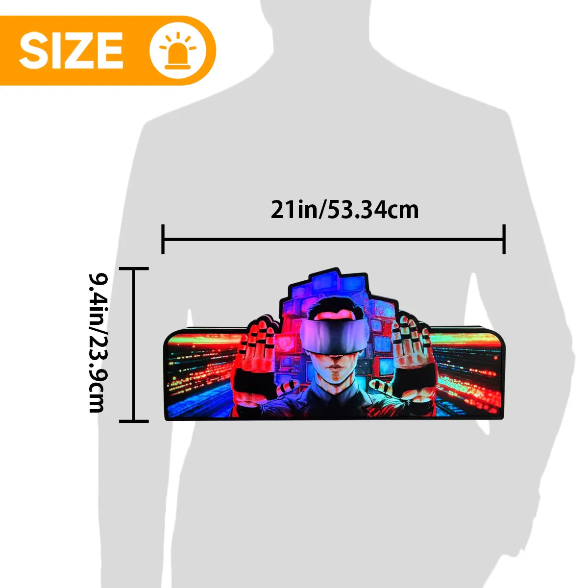 The Johnny Mnemonic Pinball Topper Led Lightbox, USB plug Dimmer, Pinball Arcade Decor, Perfect for Game Room or Pinball Machine