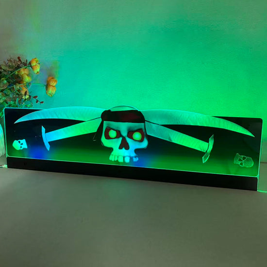 Pirates of the Caribbean Topper 3D Acrylic LED Topper, For  Pinball Mahine, Pinball Topper